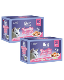 BRIT Premium by Nature Family Plate Delicate Fillets in Jelly 24x85 g tasakok zselében macskáknak