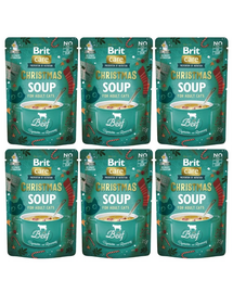 BRIT Care Cat Christmas Soup Beef 6x75g marhahúsos és zöldséges leves macskáknak