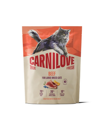 CARNILOVE True Fresh Cat Beef Adult Large 400 g marhahús, nagytestű macskák számára