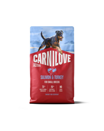 CARNILOVE Active Dog Salmon & Turkey Adult Small Breeds 4 kg łosoś i indyk, dla dorosłych psów małych ras