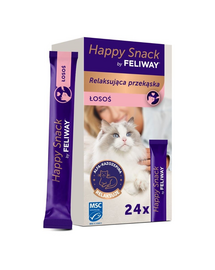 FELIWAY Happy Snack Salmon 24x15 g lazaccal, relaxáló snack minden macska számára