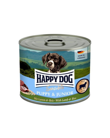 HAPPY DOG Sensible Puppy Junior Jagnięcina i ryż 200 g mokra karma dla szczeniąt i młodych psów