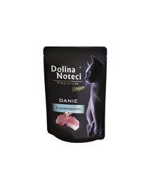 DOLINA NOTECI Premium Senior danie z jagnięciny 85 g mokra karma dla starszych kotów
