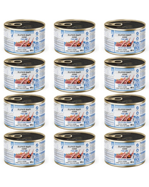 SUPER RAFI Mini Pure Line bárányhússal és édesburgonyával 12x185g nedves táplálék kisméretű kutyák számára