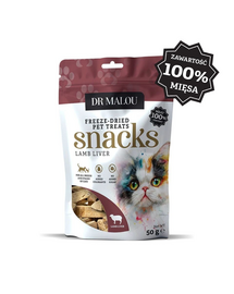 100% liofilizowana wątroba jagnięca 50g przysmaki dla kotów