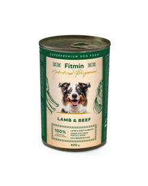 FITMIN Monoprotein Lamb and Beef 400 g bárány- és marhahússal, nedves kutyaeledel