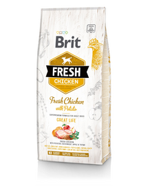 Fresh chicken with potato adult great life 12 kg