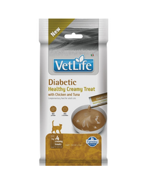 FARMINA Vet Life Cat Diabetic Creamy 60 g csirkével és tonhallal, krémes finomság cukorbeteg macskák számára