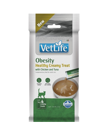 FARMINA Vet Life Cat Obesity Creamy 60 g csirkével és tonhallal, krémes jutalom macskáknak túlsúly esetén