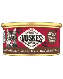 VOSKES Jelly Tuna with Dentex 85 g tonhal dentex-szelencével zselében, kiegészítő táplálék macskák számára