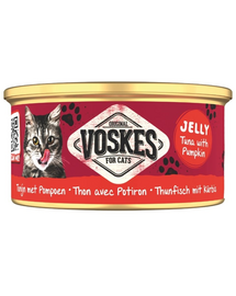 VOSKES Jelly Tuna with Pumpkin 85 g tonhal tökös zselében, kiegészítő táplálék macskáknak