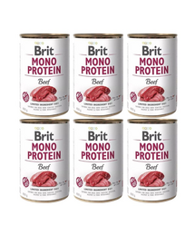 BRIT Mono Protein Beef 6x400 g monoproteinowa karma wołowina