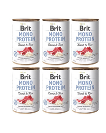 BRIT Mono Protein Lamb & Rice 6x400 g monoproteinowa karma jagnięcina i ryż