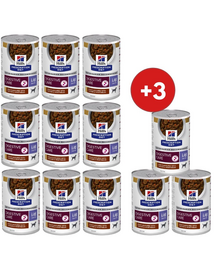 HILL'S Prescription Diet Canine i/d Low Fat Digestive Care Stew z kurczakiem i warzywami 9x354 g + 3 puszki GRATIS!