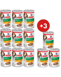 HILL'S Science Plan Canine Puppy Chicken 370 g dla szczeniąt 9+3 GRATIS