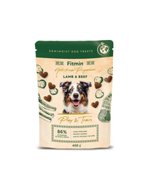 FITMIN NP Play and Train Lamb and Beef 400g treningowy przysmak z jagnięciną i wołowiną