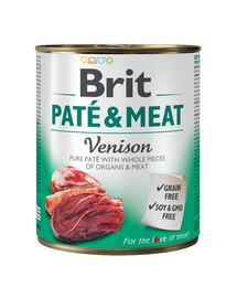 Pate&Meat venison 800 g pasztet z dziczyzną dla psa