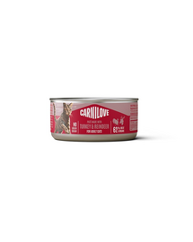 CARNILOVE Cat Can Paté Turkey and Reindeer 100 g pulykával és rénszarvassal, pástétom macskáknak