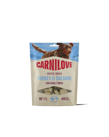 CARNILOVE Dog Freeze Dried Turkey and Salmon 60g liofilizowane przysmaki z indykiem i łososiem dla psów