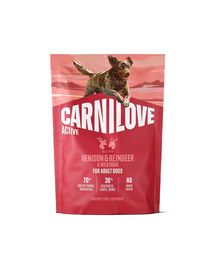 CARNILOVE Active Dog Venision and Reindeer Adult 1,5kg dziczyzna, renifer i dzik, dla dorosłych psów