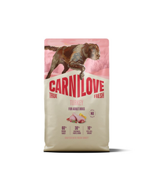 CARNILOVE True Fresh Dog Turkey Adult 4 kg sucha karma ze świeżym indykiem dla dorosłych psów