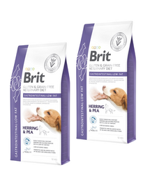 BRIT Grain Free Veterinary Diets Dog Gastrointestinal Low Fat 2 x 12 kg