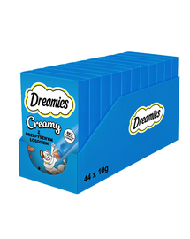 DREAMIES Creamy karma uzupełniająca z wybornym łososiem dla kota 44x10 g