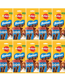 PEDIGREE Rodeo 10x 122 g przysmak z wołowiną dla psów