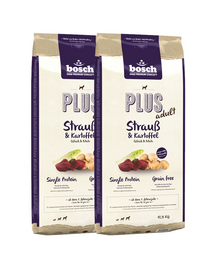 BOSCH Plus Struś & Ziemniak 25 kg (2 x 12,5 kg)