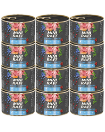 RAFI Mini z jagnięciną 12 x 185g dla psów małych ras