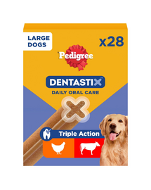 DentaStix (duże rasy) przysmak dentystyczny dla psów 28 szt. - 4x270g