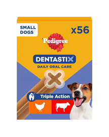 DentaStix (małe rasy) przysmak dentystyczny dla psów 56 szt. - 8x110g
