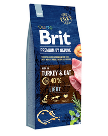 BRIT Premium By Nature Light Turkey and Oat 15 kg