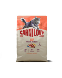 CARNILOVE True Fresh Cat Beef Adult Large 2 kg wołowina, dla kotów dużych ras