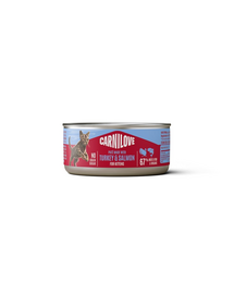 CARNILOVE Cat Can Paté Turkey and Salmon for Kittens 100 g pulykával és lazaccal, pástét kiscicák számára