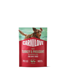 CARNILOVE Dog Pouch Turkey and Pheasant 300g karma mokra indyk i bażant dla dorosłych psów
