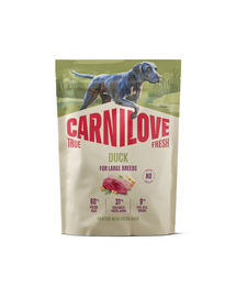 CARNILOVE True Fresh Dog Duck Adult Large Breeds 1,5kg sucha karma ze świeżą kaczką dla dorosłych psów dużych ras