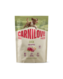 CARNILOVE True Fresh Dog Duck Puppies 1,5 kg sucha karma ze świeżą kaczką dla szczeniąt