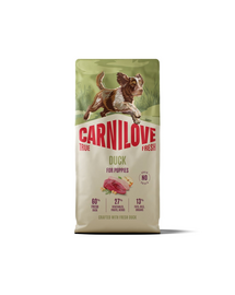 CARNILOVE True Fresh Dog Duck Puppies 12 kg sucha karma ze świeżą kaczką dla szczeniąt