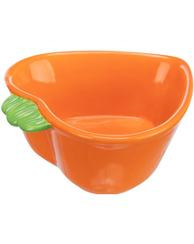 Miska ceramiczna dla gryzoni w kształcie marchewki 180 ml