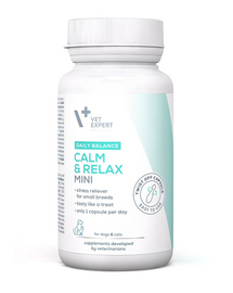 Daily Balance Calm and Relax Mini wsparcie w stresie dla małych psów i kotów 30 kapsułek