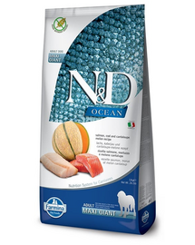 N&D Ocean Dog Adult Giant Maxi salmon, cod, & cantaloupe melon 12 kg łosoś, dorsz, melon kantalupa