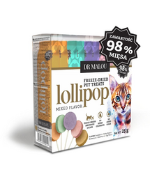 Lollipop Mixed Flavor Lizaki liofilizowane mięsne dla kotów 25g (15 szt)