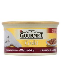 GOURMET Gold darabok mártásban csirkével és májjal 85 g