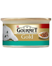 GOURMET Gold lazac és csirke mártásban 85 g