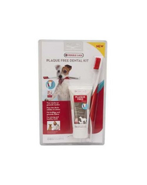 VERSELE-LAGA Plaque Free Dental Care Kit - Fogkefe és fogkrém készlet