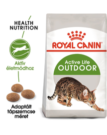 ROYAL CANIN OUTDOOR - szabadba gyakran kijáró, aktív felnőtt macska száraz táp 10 kg