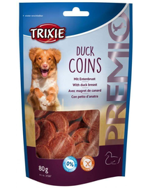 TRIXIE Snacki premio Duck Coins kacsával 80 g