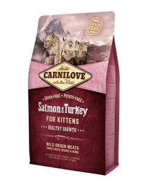 CARNILOVE Kitten lazac-pulyka kismacskáknak 2 kg