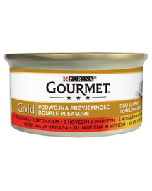 GOURMET Gold Marhahús és csirke 85 g